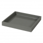 Preview: Mini Size Tray, square, paint Lacquer achatgrey,